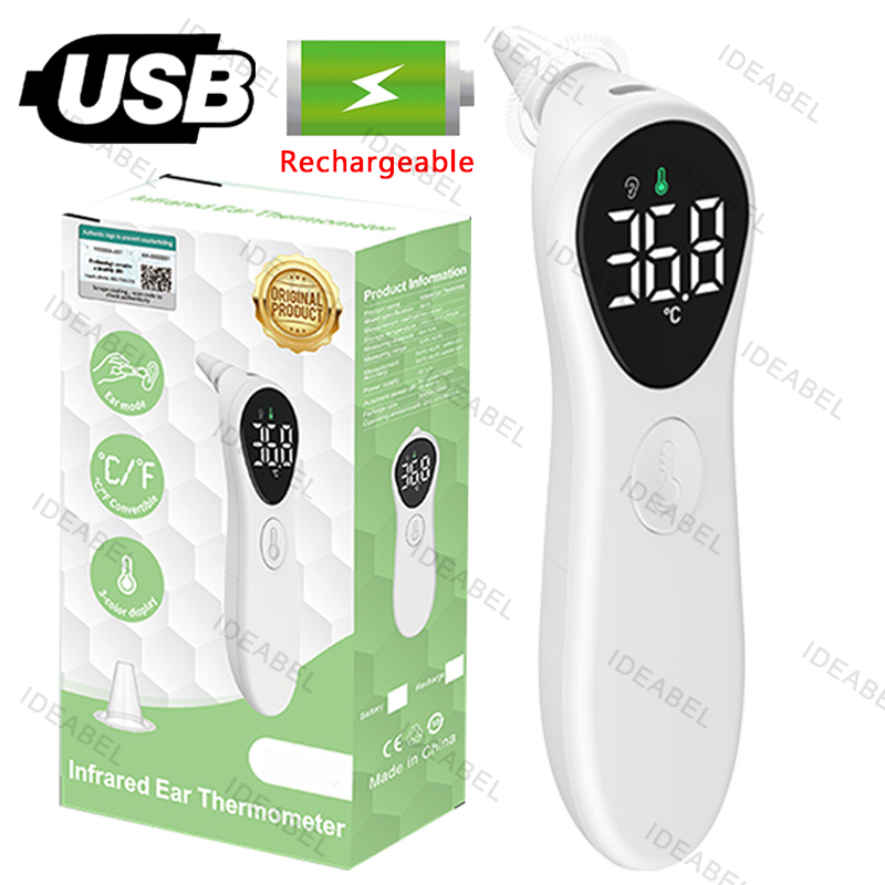 Industrial Laser Thermometer - Rechargeable Medical Ear Thermometer ℃/℉ Household