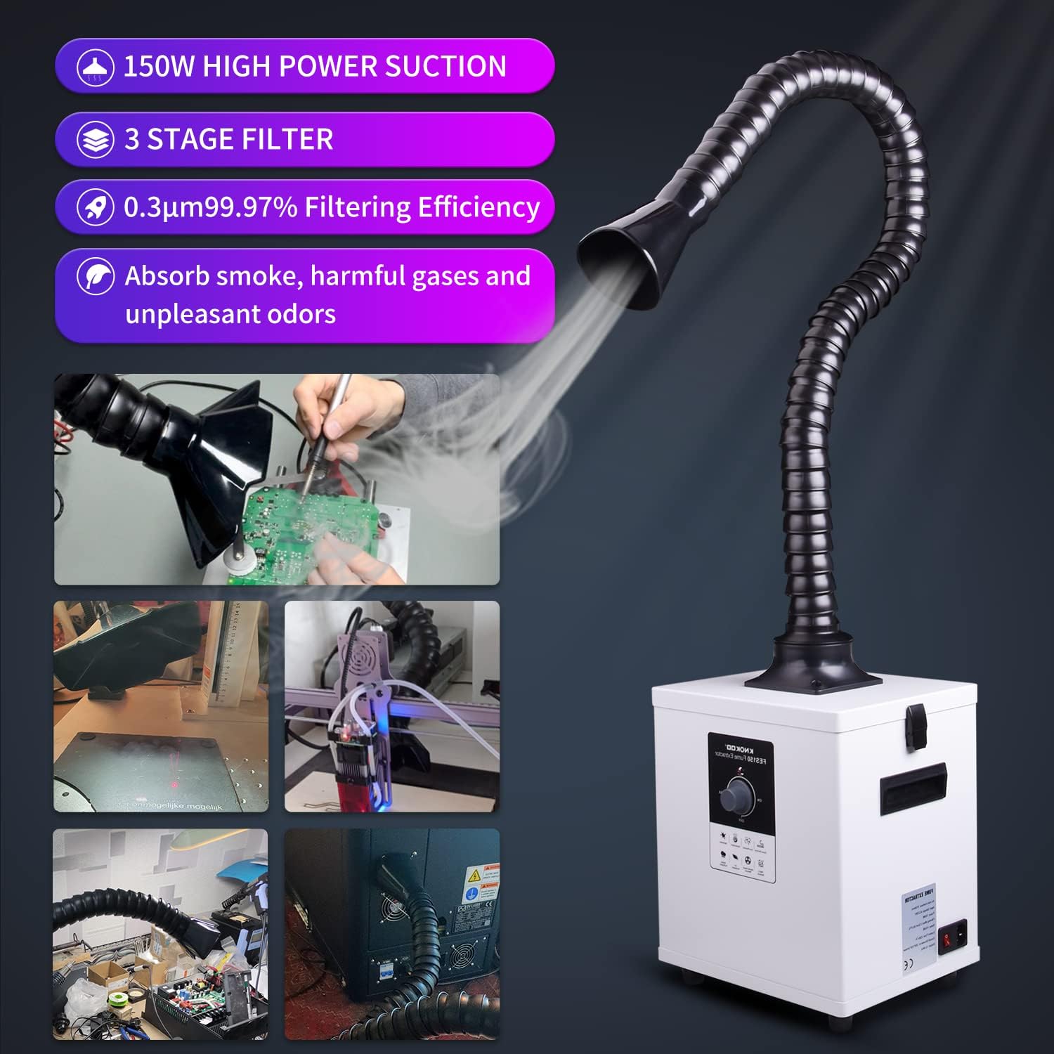 Fume Extractor Laser - Fume Extractor Soldering Smoke Extractor with