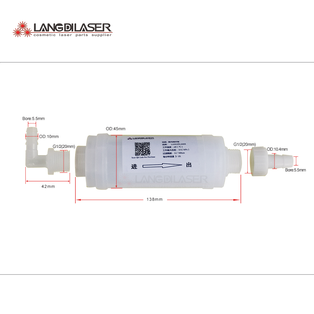 Industrial Hair Laser Machine - Diode Laser Water Filter System For