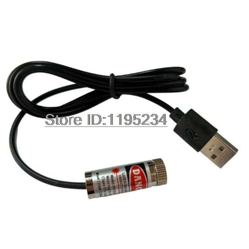 Industrial Laser Line Generator - USB Connector Laser Module 12mm 5mw