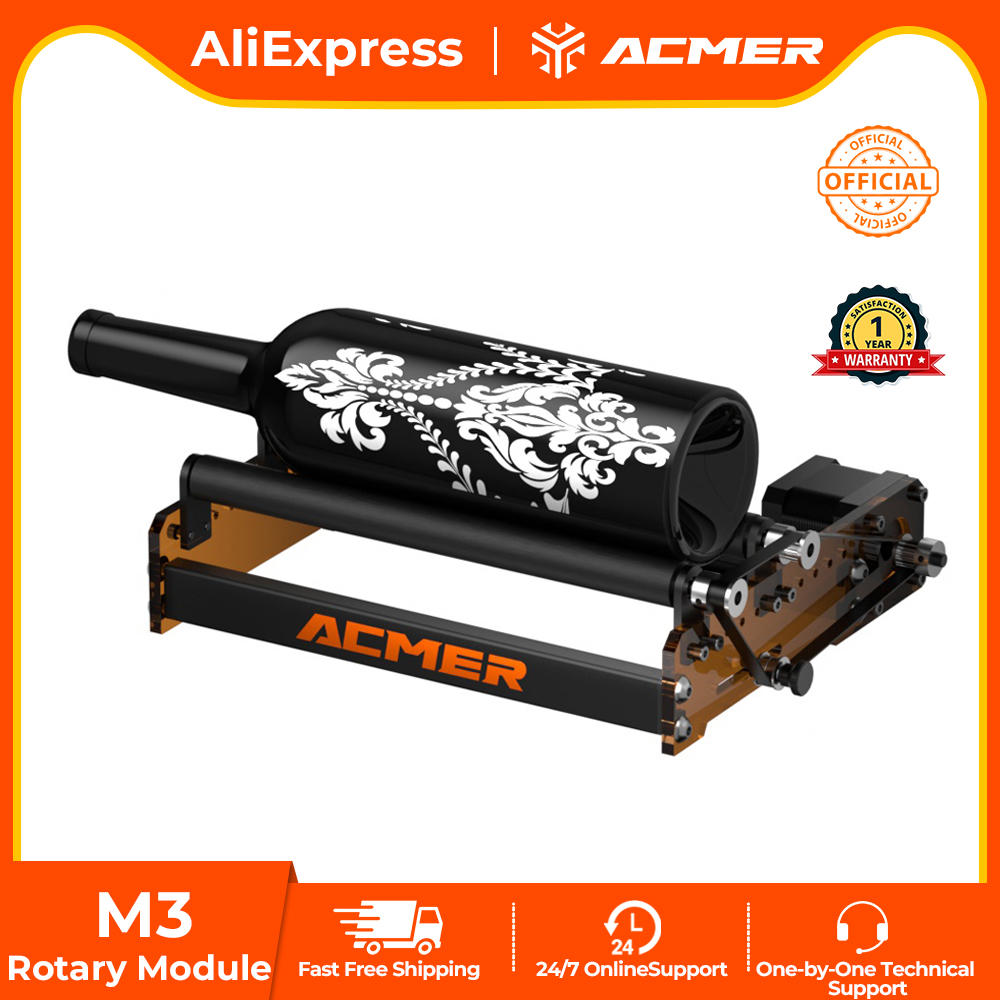 Industrial Laser Cutting Machine - ACMER M3 Laser Rotary Roller 360°