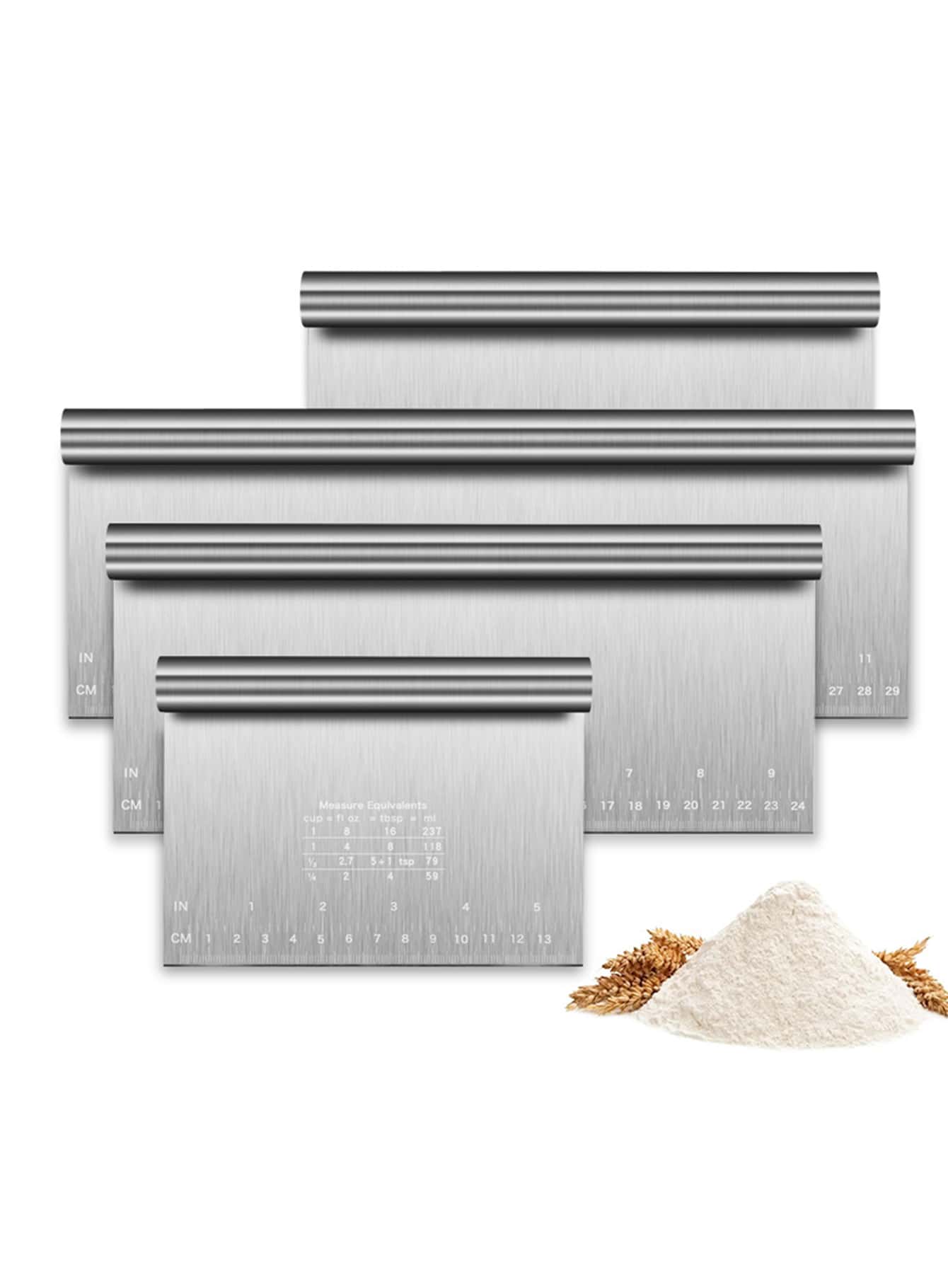Industrial Laser Tool - Dough Pastry Bench Cutter Scraper, Stainless