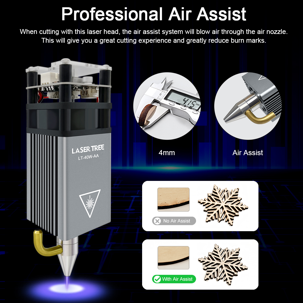 LASER TREE 5W Air Assist Metal - Industrial Laser Tool ulasan dan harga