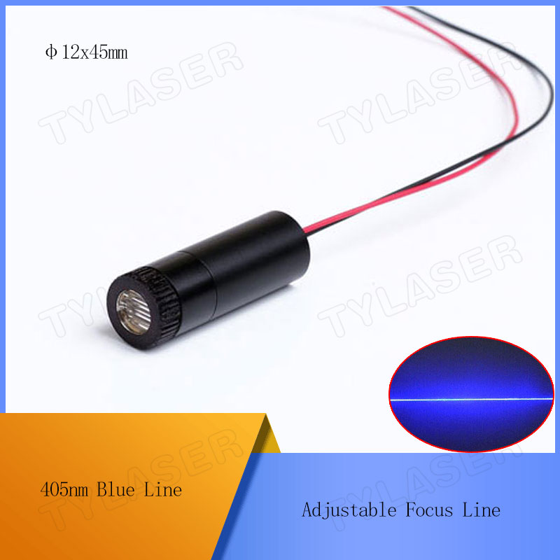 D12X45mm Focusable 405nm Blue  - Industrial Laser Line Generator ulasan dan harga