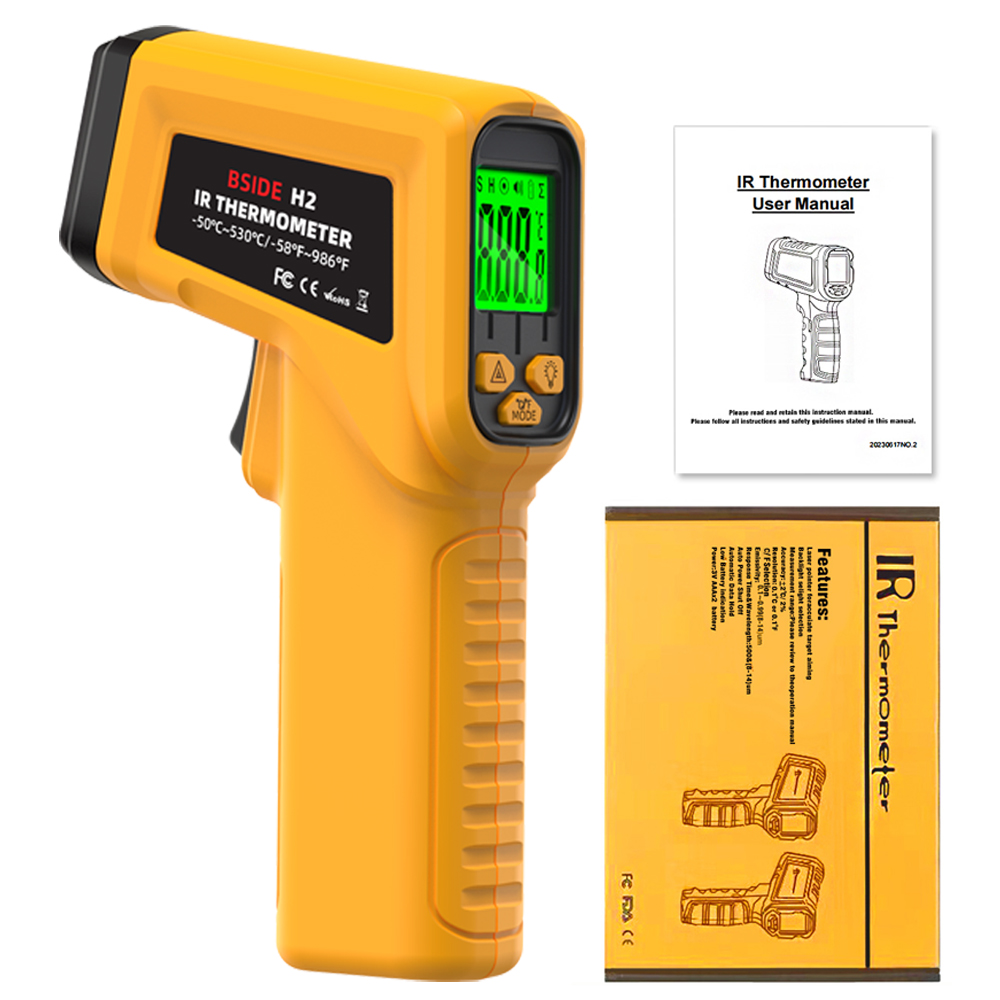 BSIDE Infrared Thermometer H2  - Industrial Laser Thermometer ulasan dan harga