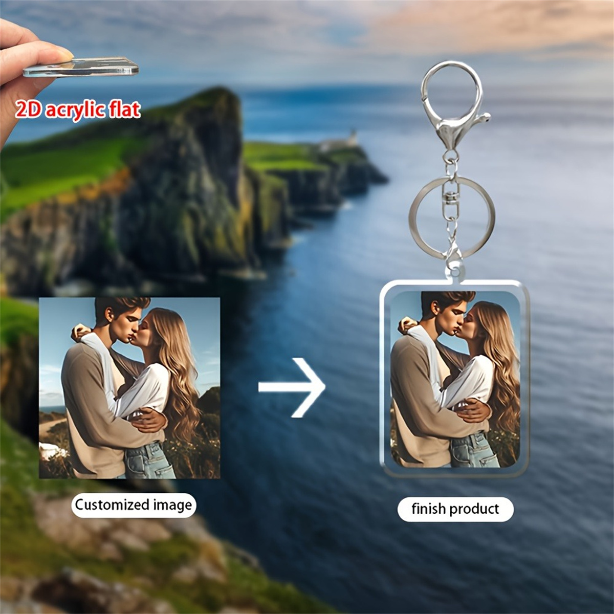 Custom2DFlat Acrylic Photo Key - Industrial Laser Power ulasan dan harga