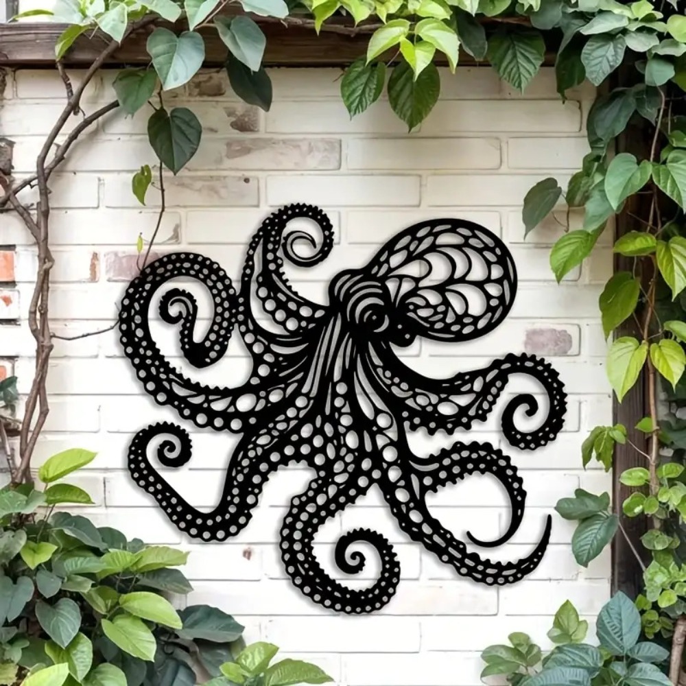 Large Metal Octopus Wall Art S - Industrial Laser Power ulasan dan harga