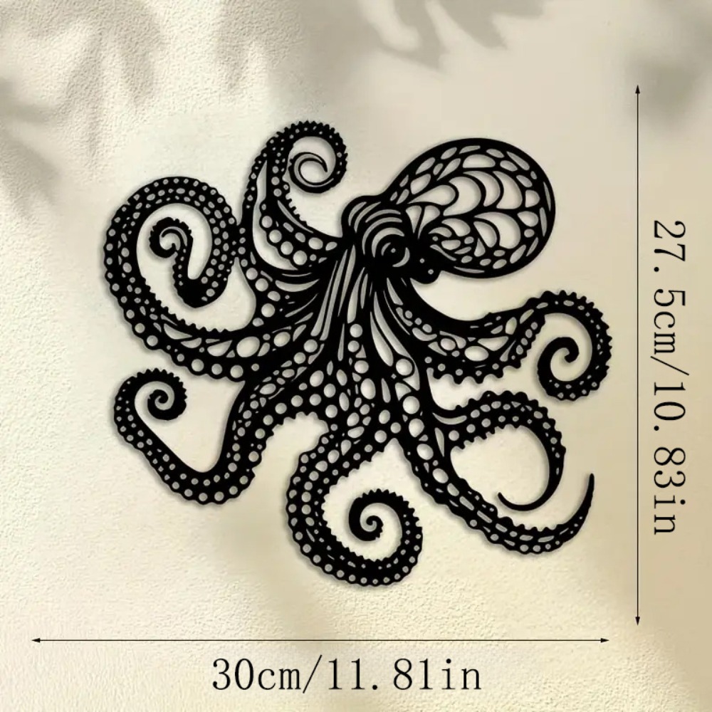 Large Metal Octopus Wall Art S - Industrial Laser Power ulasan dan harga