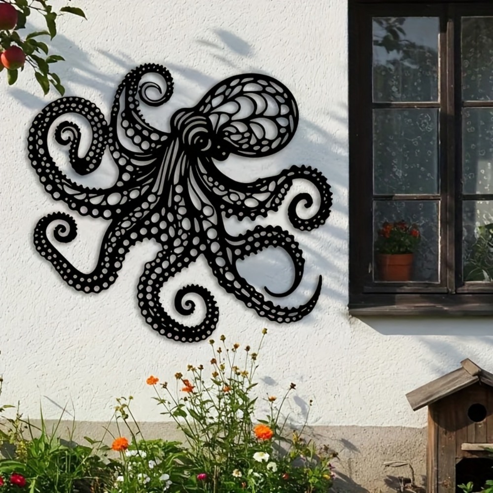 Large Metal Octopus Wall Art S - Industrial Laser Power ulasan dan harga