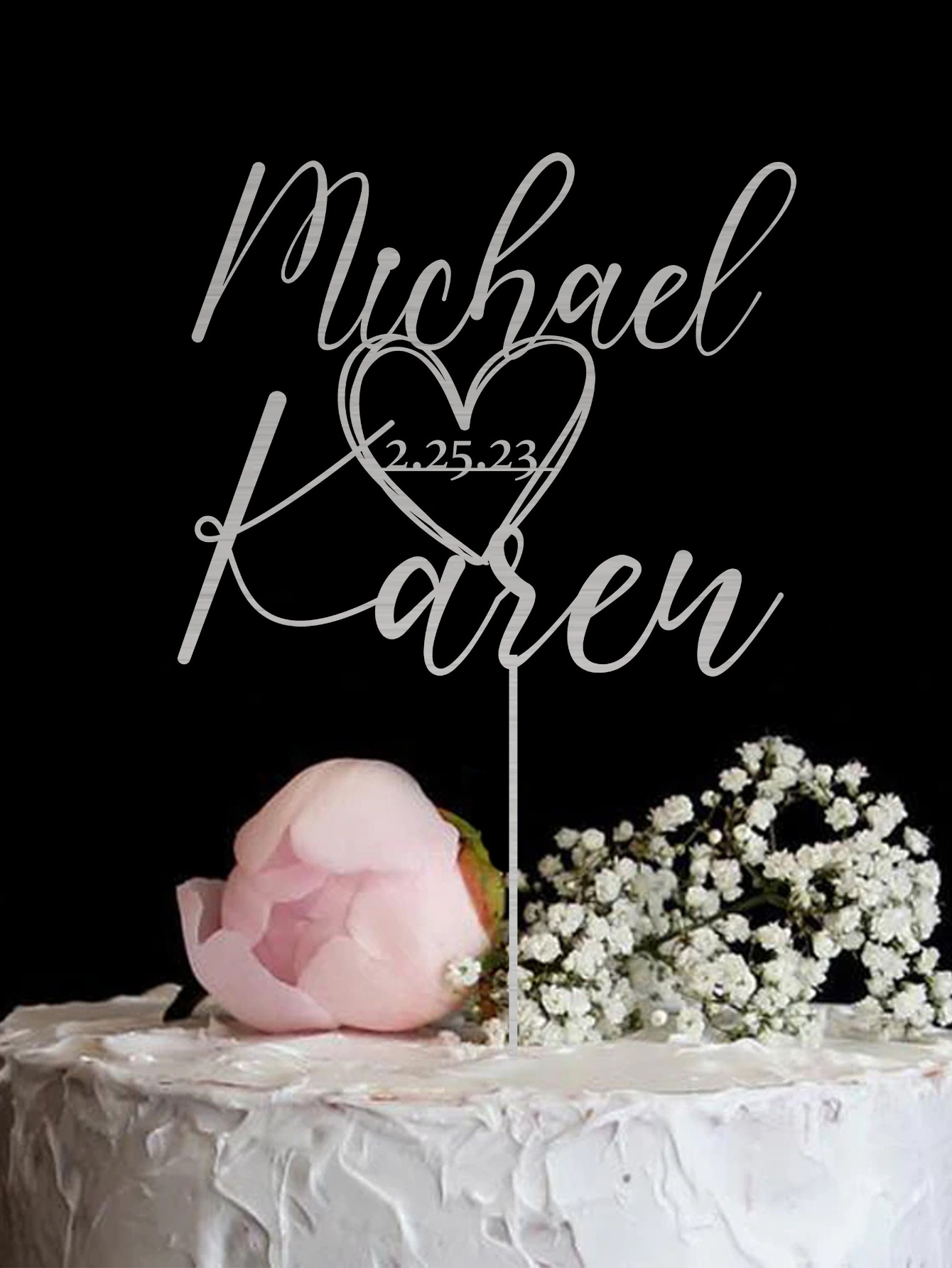 Custom Cake Topper - 1PC Perso - Industrial Laser Power ulasan dan harga
