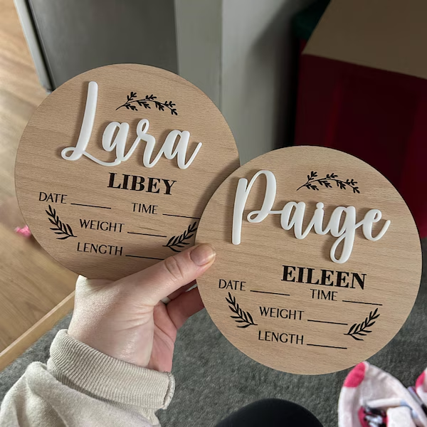 1Pc Custom Baby Announcement S - Industrial Laser Power ulasan dan harga