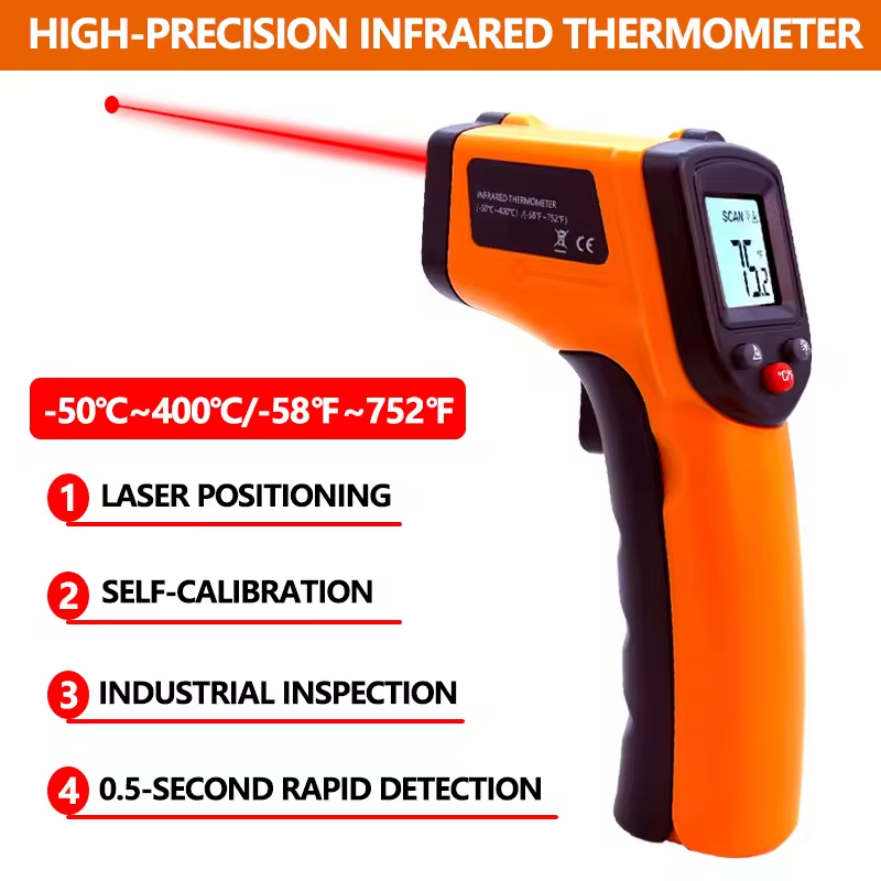 New Infrared Thermometer Handh - Industrial Laser Blaster ulasan dan harga