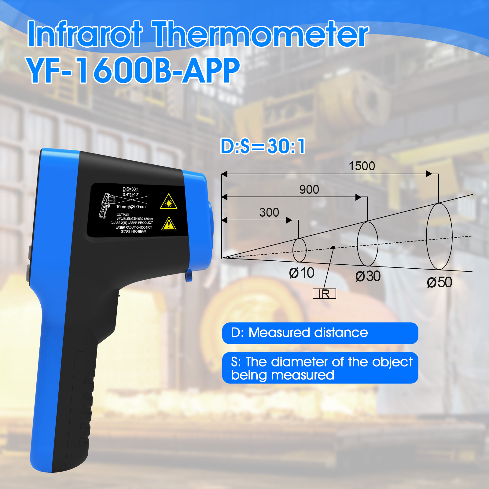 Industrial Thermometer Gun -50 - Industrial Laser Types ulasan dan harga