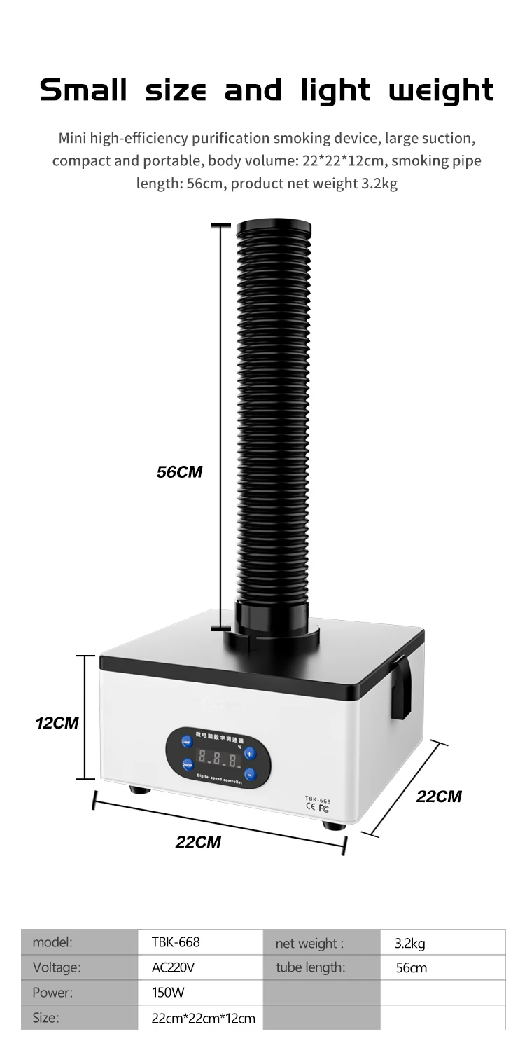 -for TBK 668 Laser Fume Extrac - Fume Extractor Laser ulasan dan harga