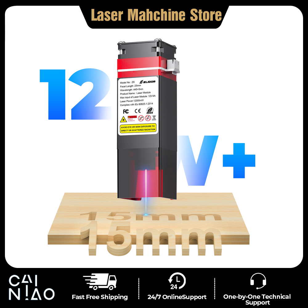ELIDOR Z6 6W/12W Laser Module  - Industrial Laser Cutting Machine ulasan dan harga