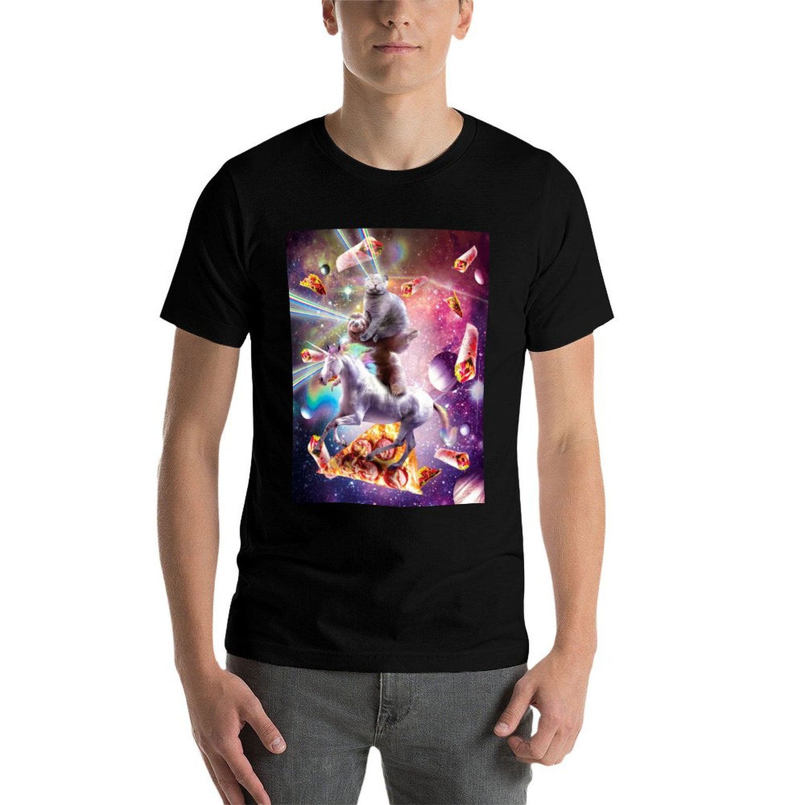 Laser Eyes Space Cat On Sloth  - Industrial Laser Printing ulasan dan harga