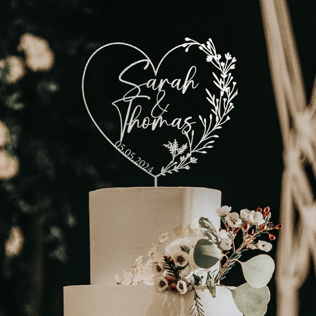 Gold Cake Topper with Heart, H - Industrial Laser Power ulasan dan harga