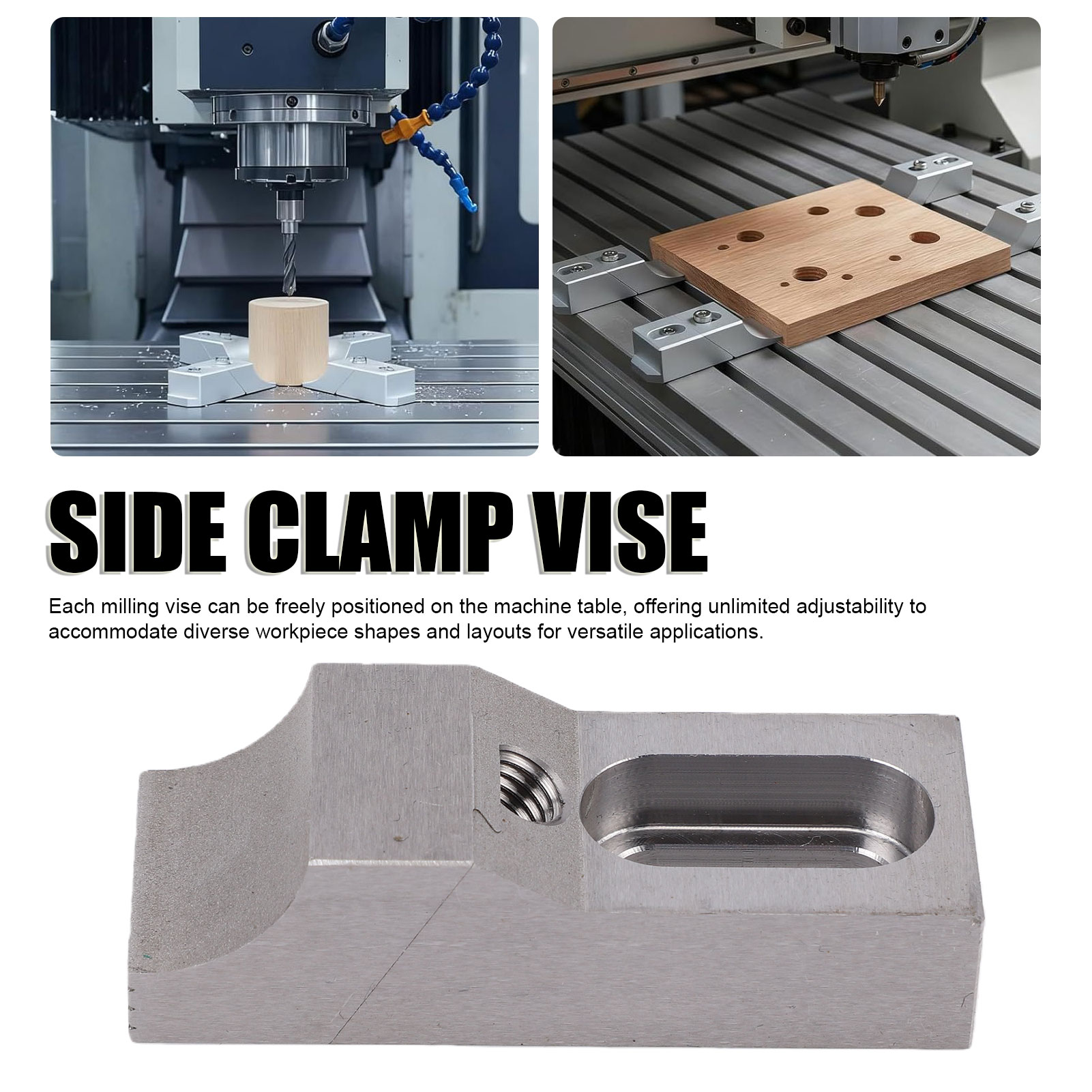 2PCS Side Clamp Vise S136H Mol - Cnc Milling Machine ulasan dan harga
