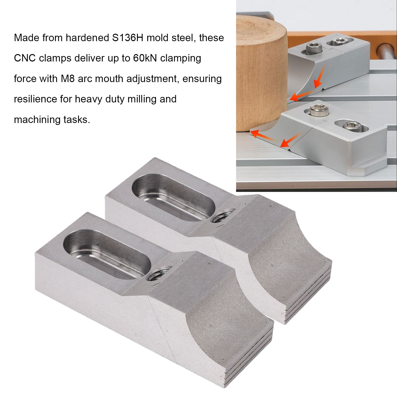 2PCS Side Clamp Vise S136H Mol - Cnc Milling Machine ulasan dan harga