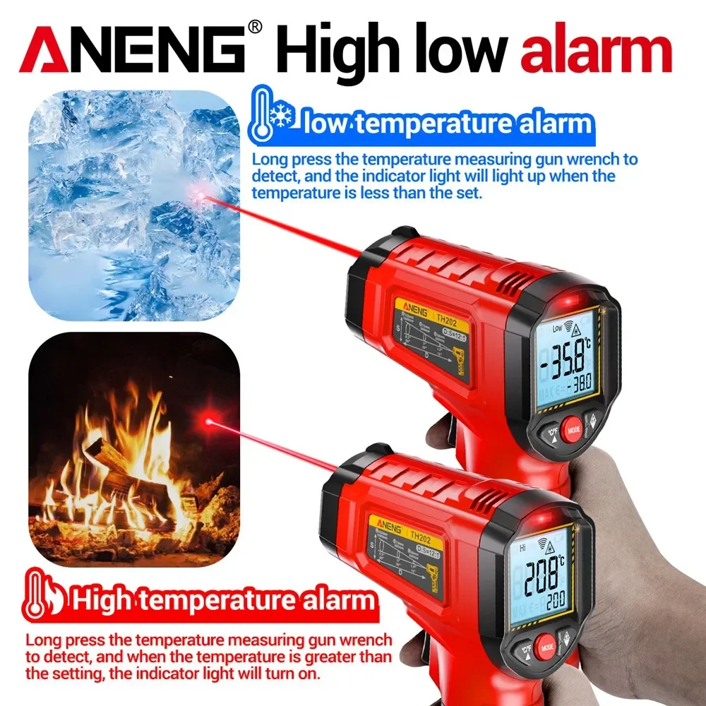 ANENG Infrared Thermometer Non - Industrial Laser Blaster ulasan dan harga
