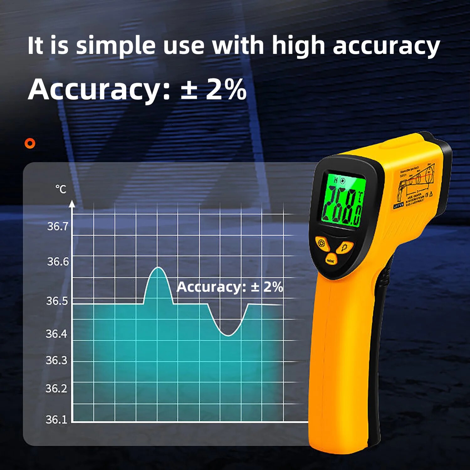 Digital Infrared Thermometer - - Industrial Laser Blaster ulasan dan harga