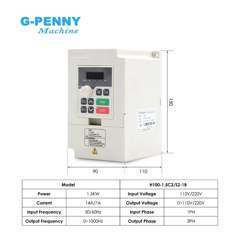 Customization G-PENNY 110v/220 - Cnc Milling Machine ulasan dan harga