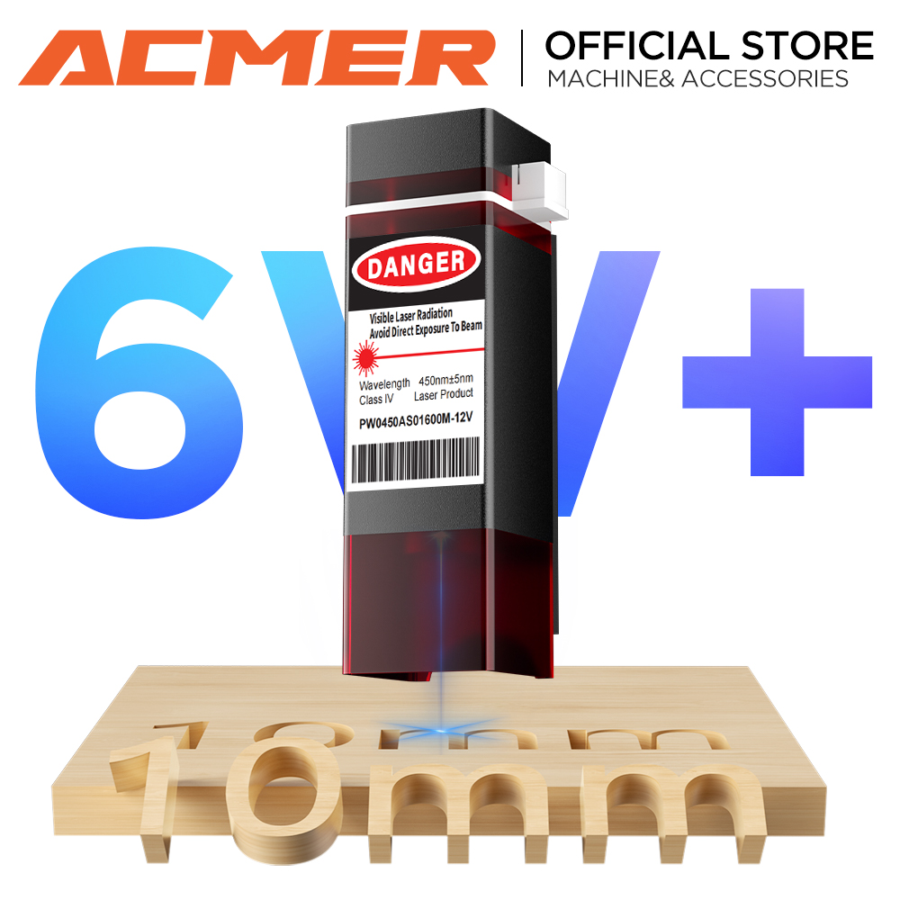 ACMER 6W Laser Head Upgrade Ki - Acrylic Cutting Machine ulasan dan harga