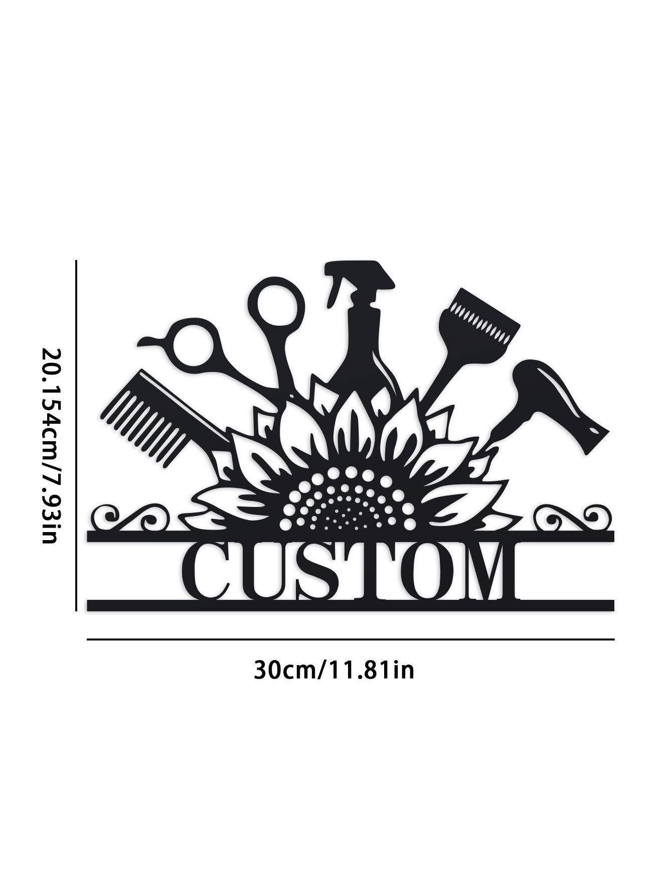 Custom Hair Dresser Metal Sign - Industrial Laser Power ulasan dan harga