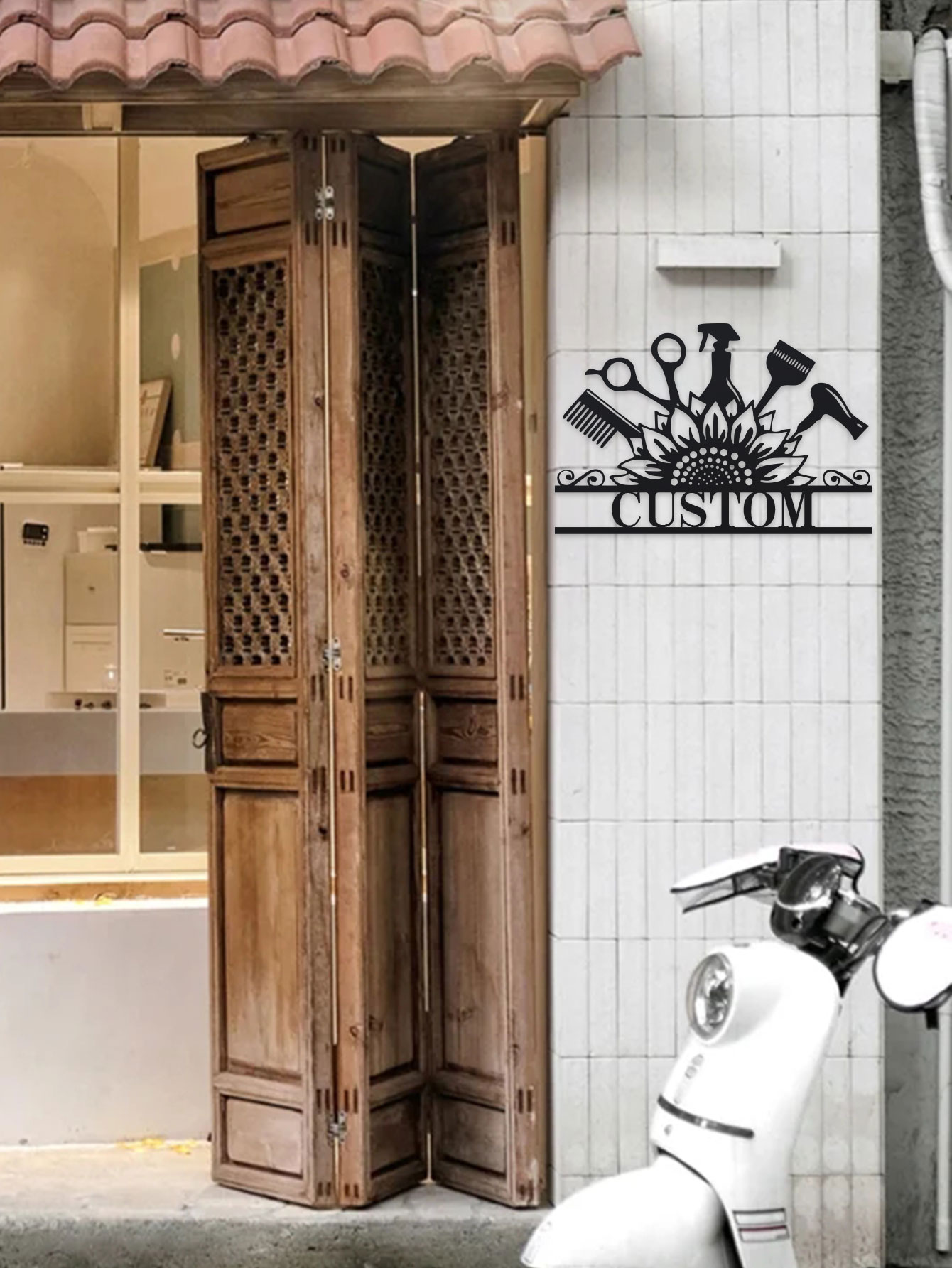 Custom Hair Dresser Metal Sign - Industrial Laser Power ulasan dan harga