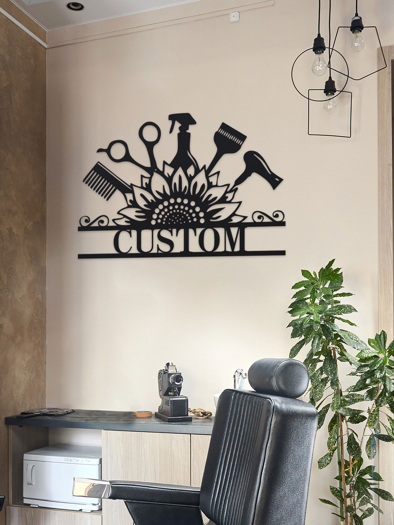 Custom Hair Dresser Metal Sign - Industrial Laser Power ulasan dan harga