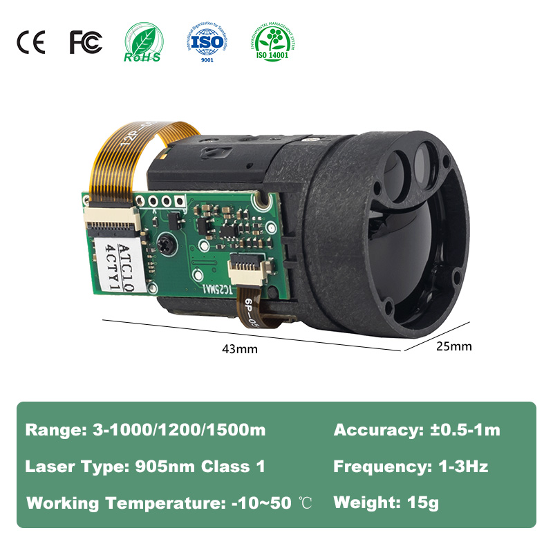 Light Weight 1000m  Night Visi - Industrial Laser Distance Measuring Device ulasan dan harga