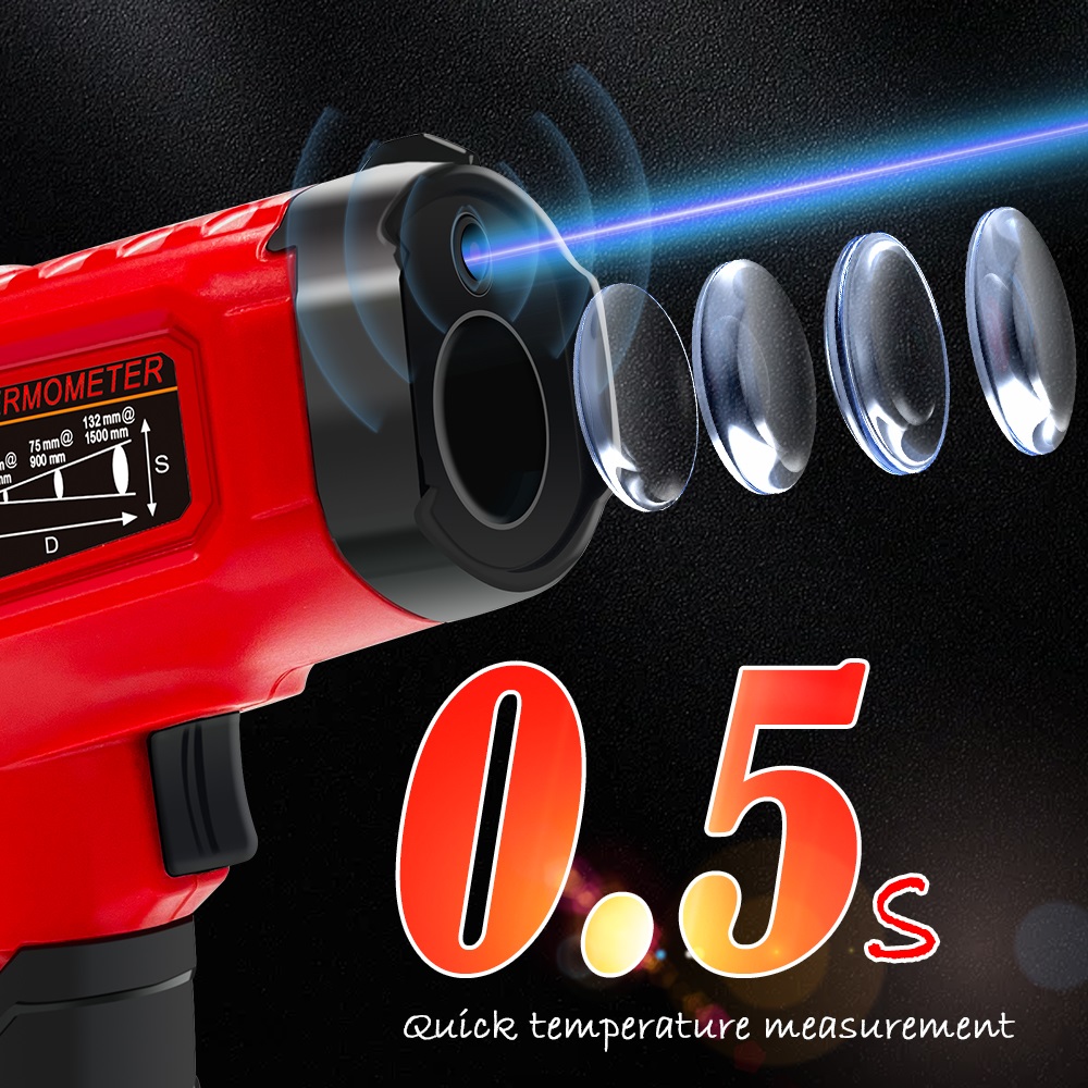 TOOLTOP ET6530C -50°C-600°C Ha - Industrial Laser Thermometer ulasan dan harga
