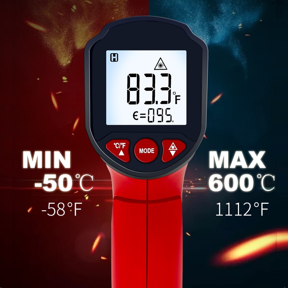TOOLTOP ET6530C -50°C-600°C Ha - Industrial Laser Thermometer ulasan dan harga